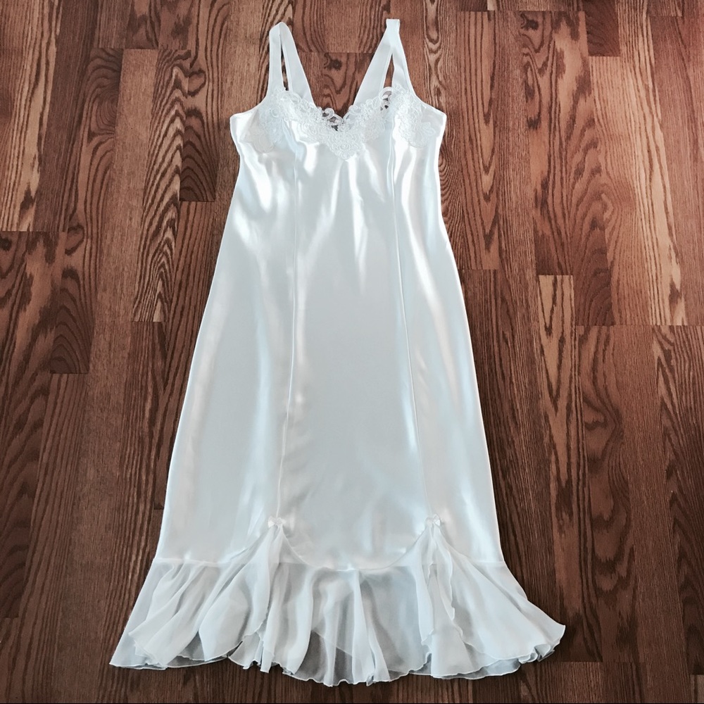 Bespoke Silk Satin Beaded Nightgown
